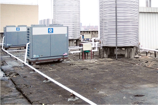 广东广州国光集团员工宿舍空气能热水项目